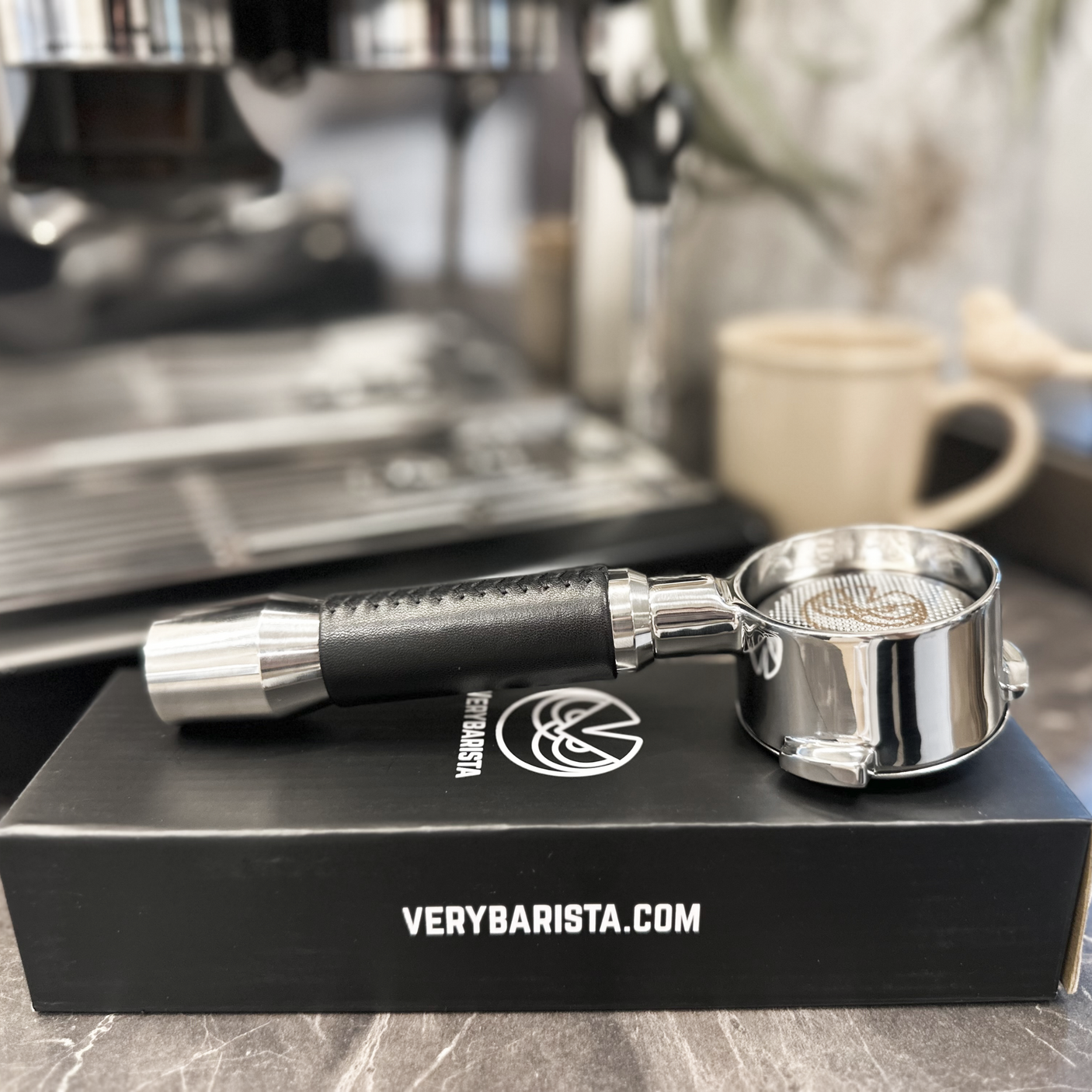 Verybarista 54 mm Bottomless Portafilter with IMS Convex Filter Basket