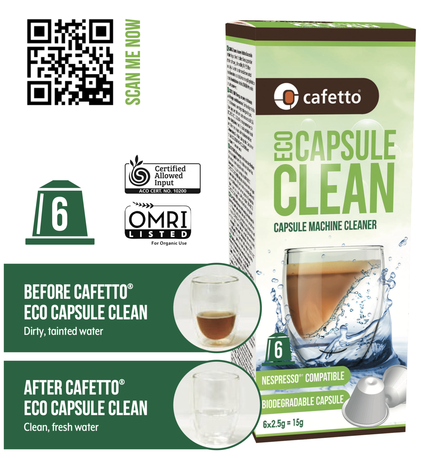 Eco Capsule Cleaner für Nespresso Kaffeemaschinen