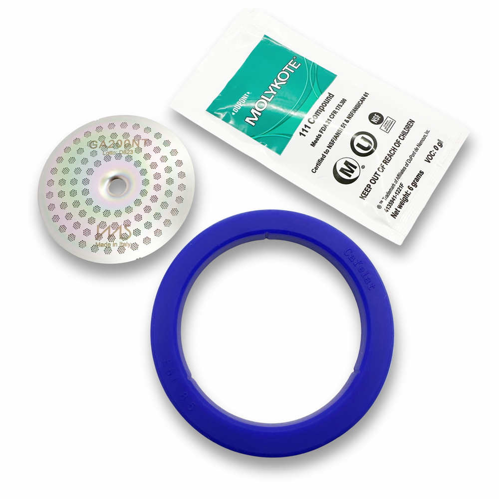 Basic Tune-Up Kit für Gaggia: IMS Nanotech Duschsieb, Dichtung, Schmierfett