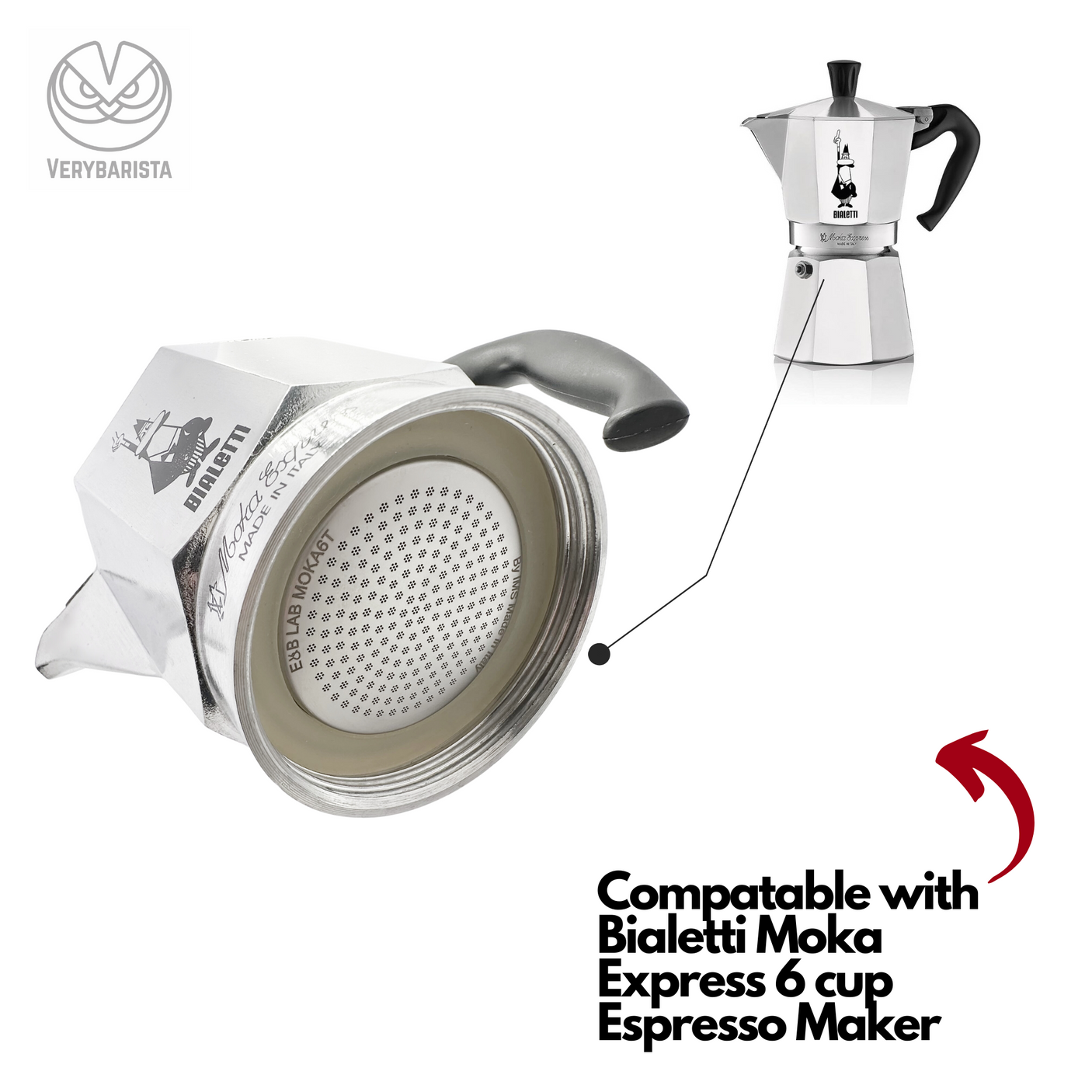 E&B Lab Competition Moka Filter for Bialetti or E&B Lab Moka Pot