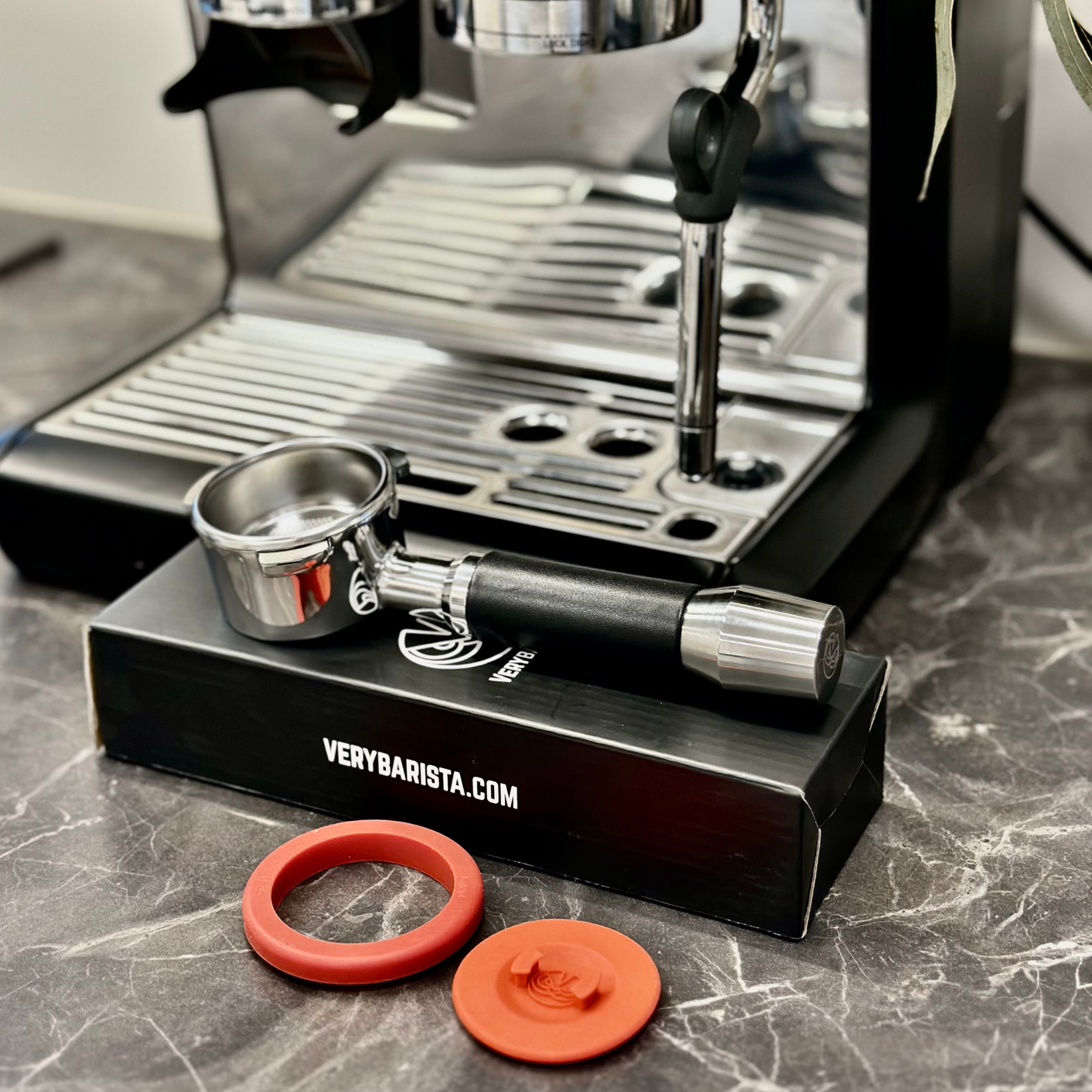 Verybarista 54 mm Bottomless Portafilter with IMS Convex Filter Basket