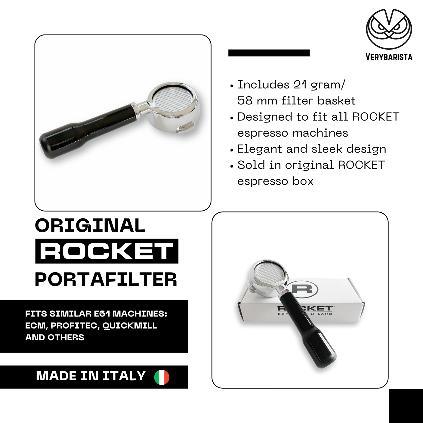 Original Rocket Bottomless Portafilter