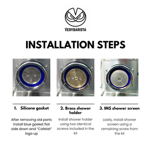 TUNE UP KIT for GAGGIA: IMS Precision Shower Screen, Brass Shower Holder, Silicone Gasket, Screws