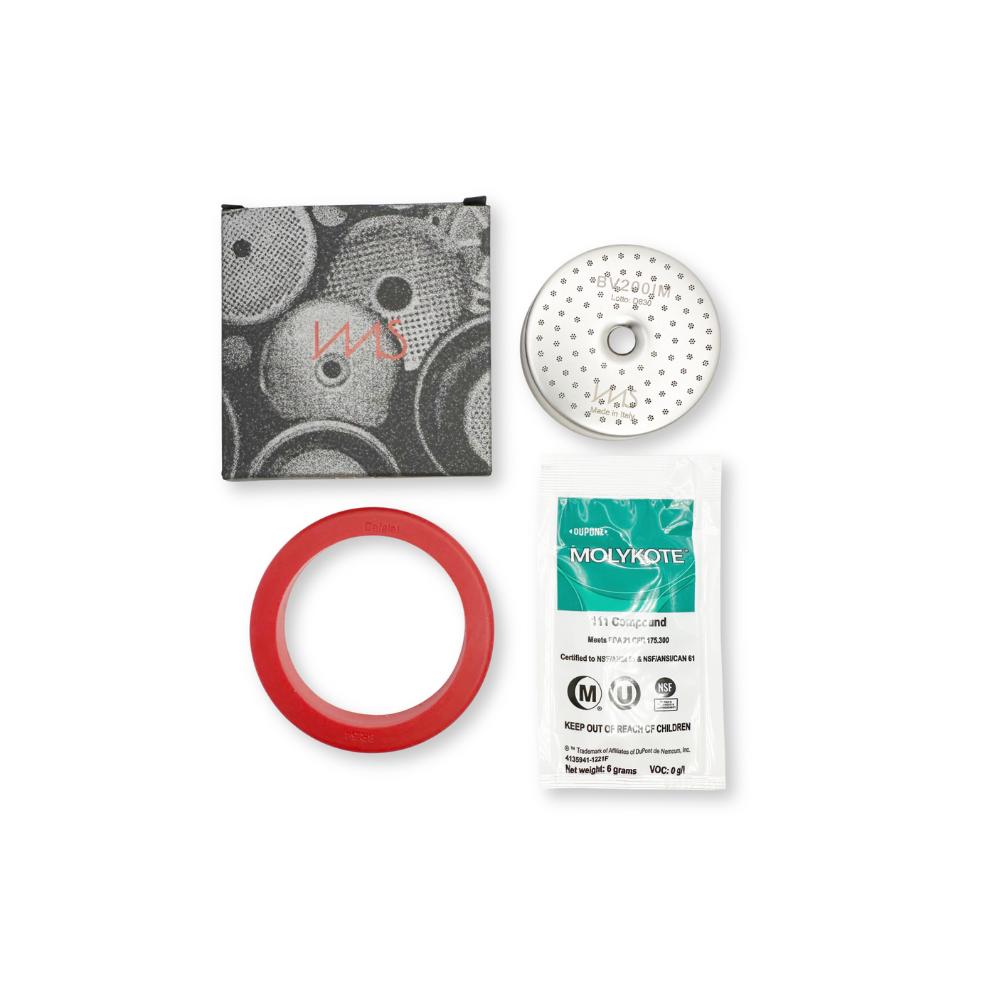 Kit de puesta a punto para cafetera Breville Sage de 54 mm: mampara de ducha IMS y junta