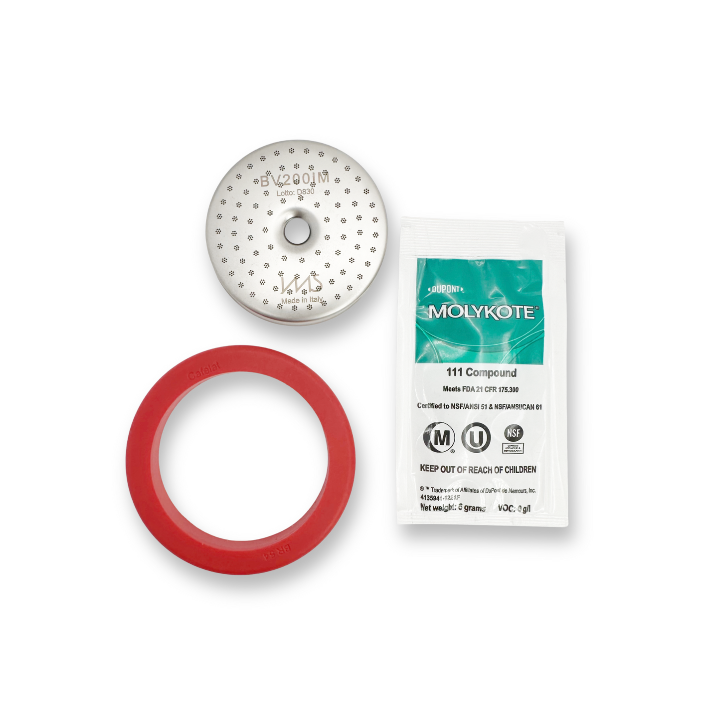Kit de puesta a punto para cafetera Breville Sage de 54 mm: mampara de ducha IMS y junta