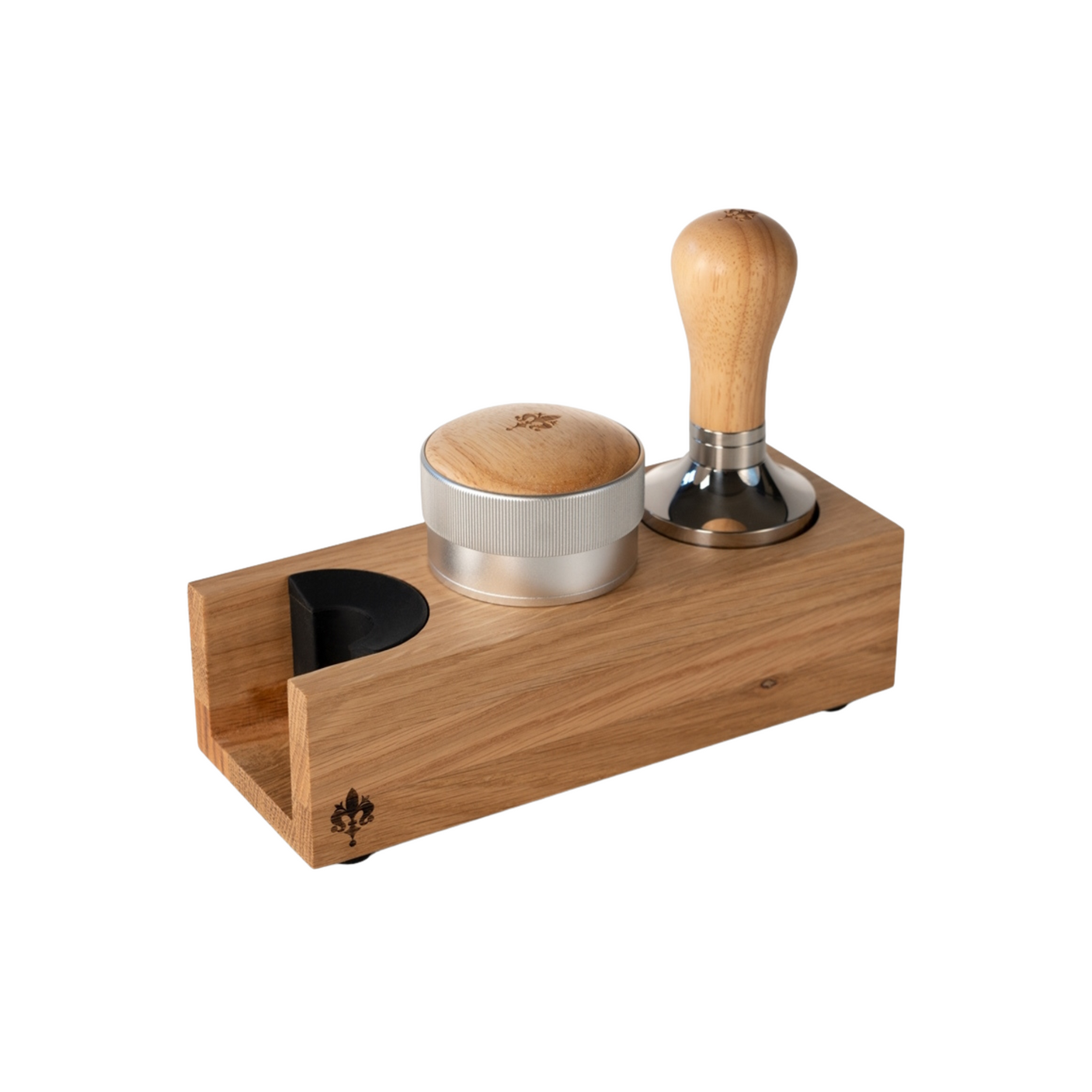 Tamping Station Double – Natural Oak