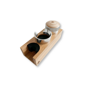 Tamping Station Double – Natural Oak
