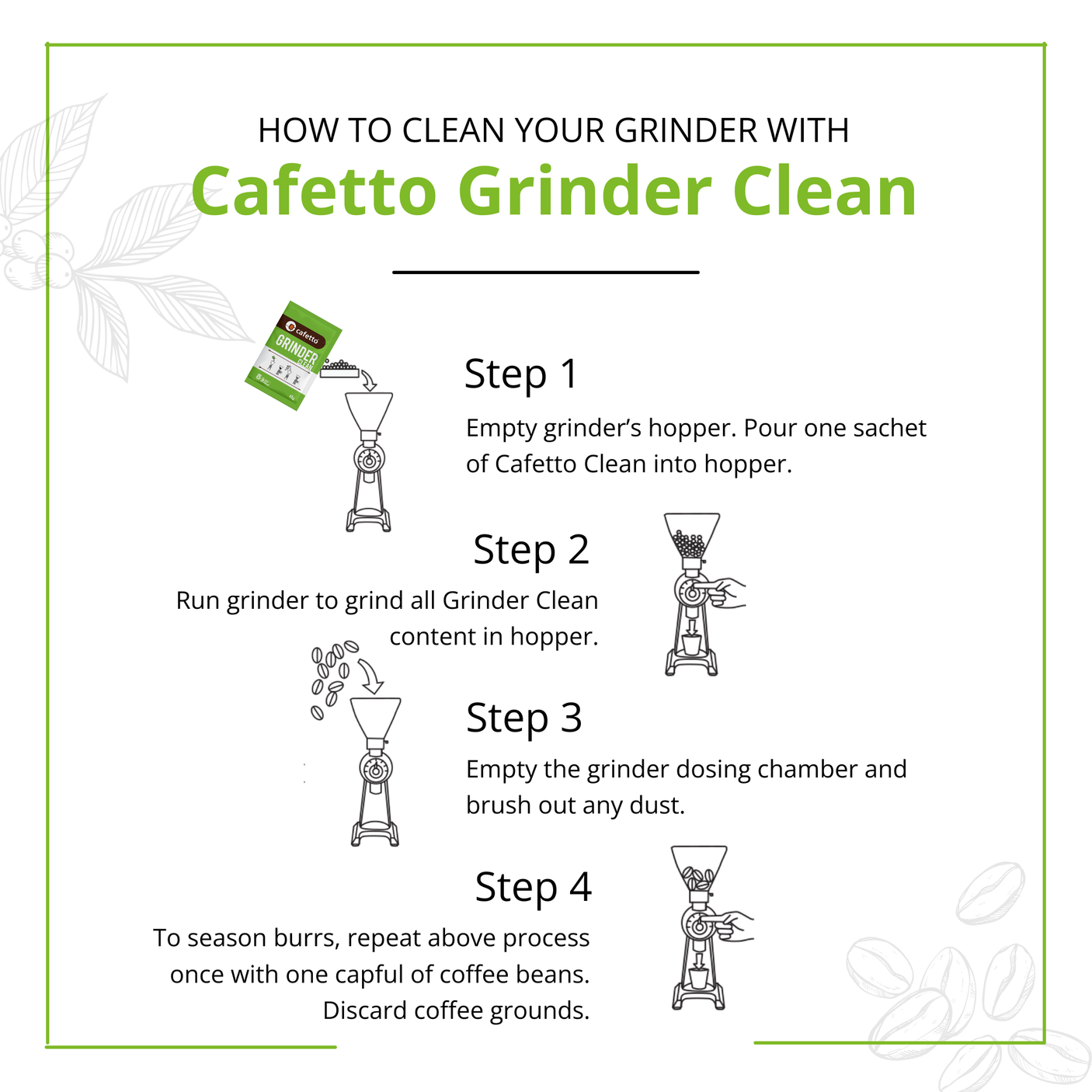 Grinder Clean (pack of 3 sachets)