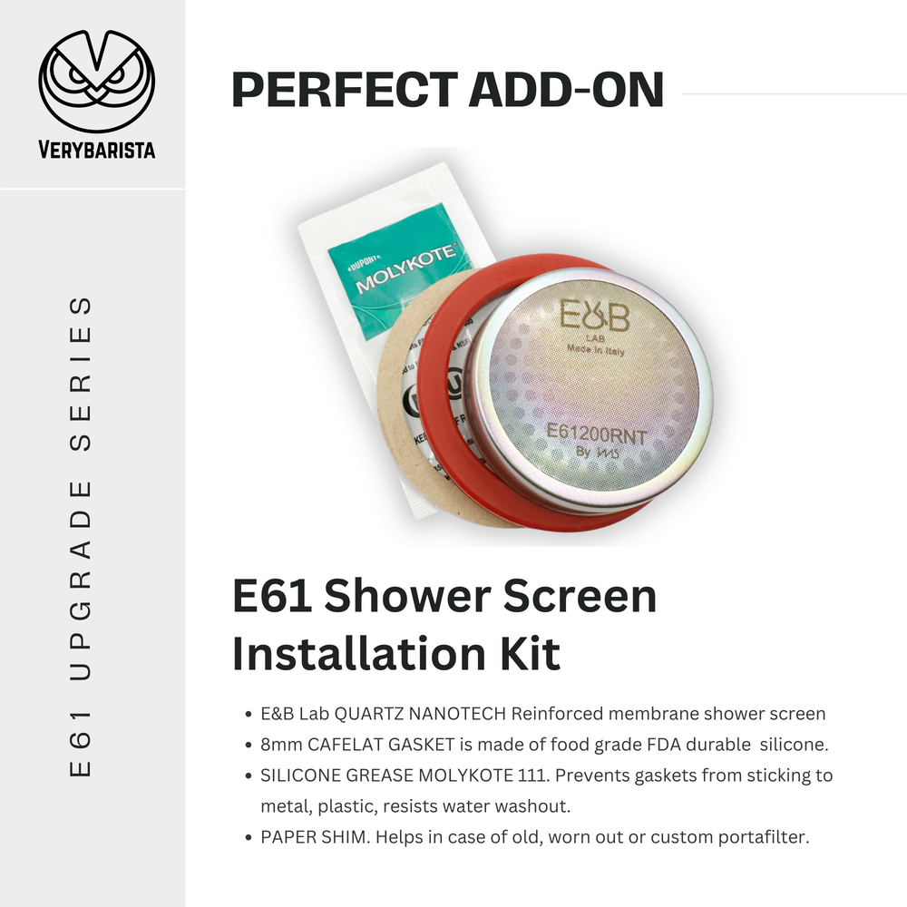 E61 Shower Screen Installation Kit with components on a white background
