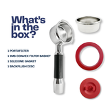 Verybarista 54 mm Bottomless Portafilter with IMS Convex Filter Basket