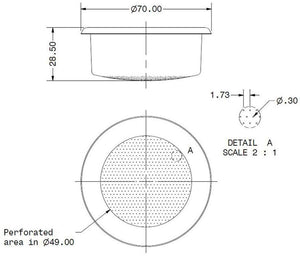 IMS Competition Series Precision Filter Basket 18/22 gr - B70 2TC H28.5 E
