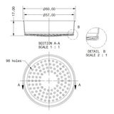 E&B Lab E61 Nanoquartz Reinforced Precision Shower Screen - E61200RNT