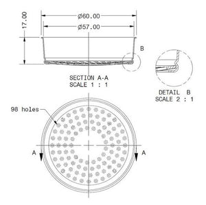 E&B Lab, by IMS Nanoquartz Reinforced Precision Shower Screen for E61 Espresso Machines