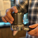 Pesado Coffee Dosing Cup, Stainless Steel, Black